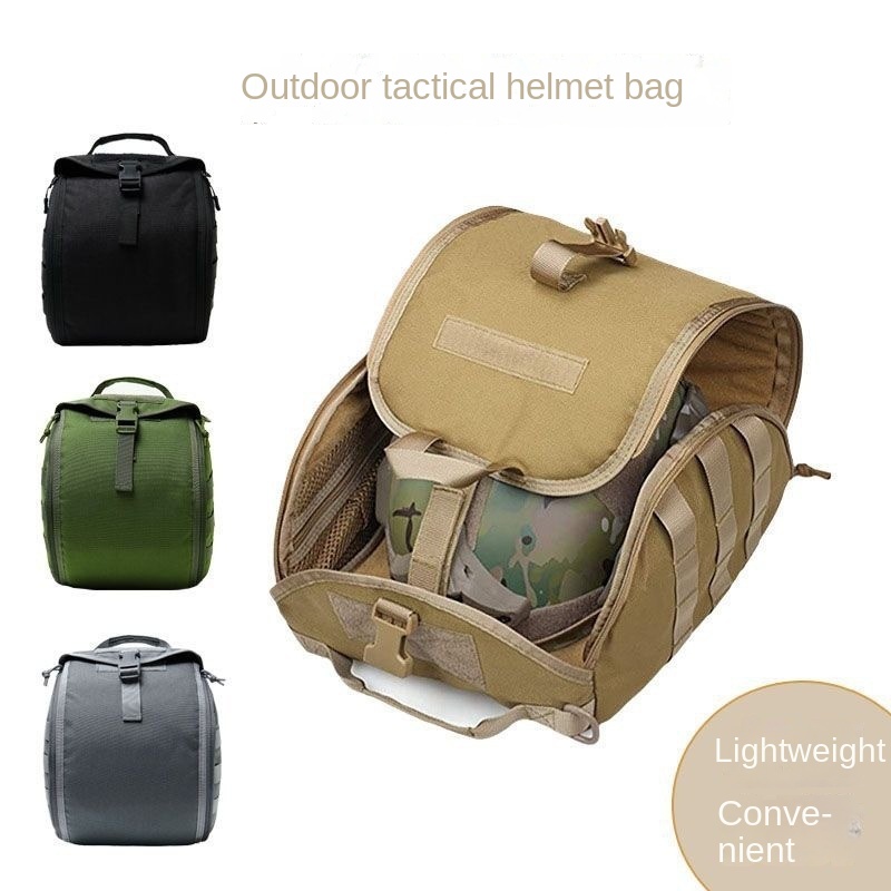 Outdoor Hunting Gear Storage - 多機能ヘルメット収納バッグ。アウトドア、ハイキング、サイクリング、狩猟に最適なタクティカルギアオーガナイザー。
