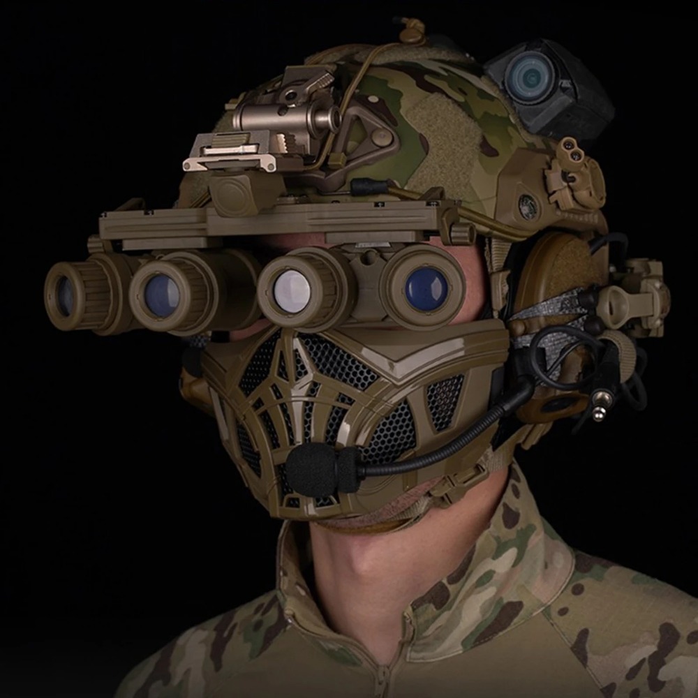 戦術エアガンハーフフェイスマスクインナーシリコンデザイン通気 - Camo Face Paint のレビューと価格