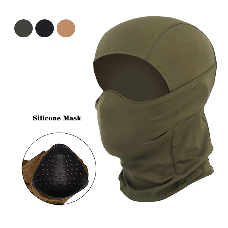戦術用シリコンハーフマスク 防風バラクラバ ヘッドカバー ア - Camo Face Paint のレビューと価格